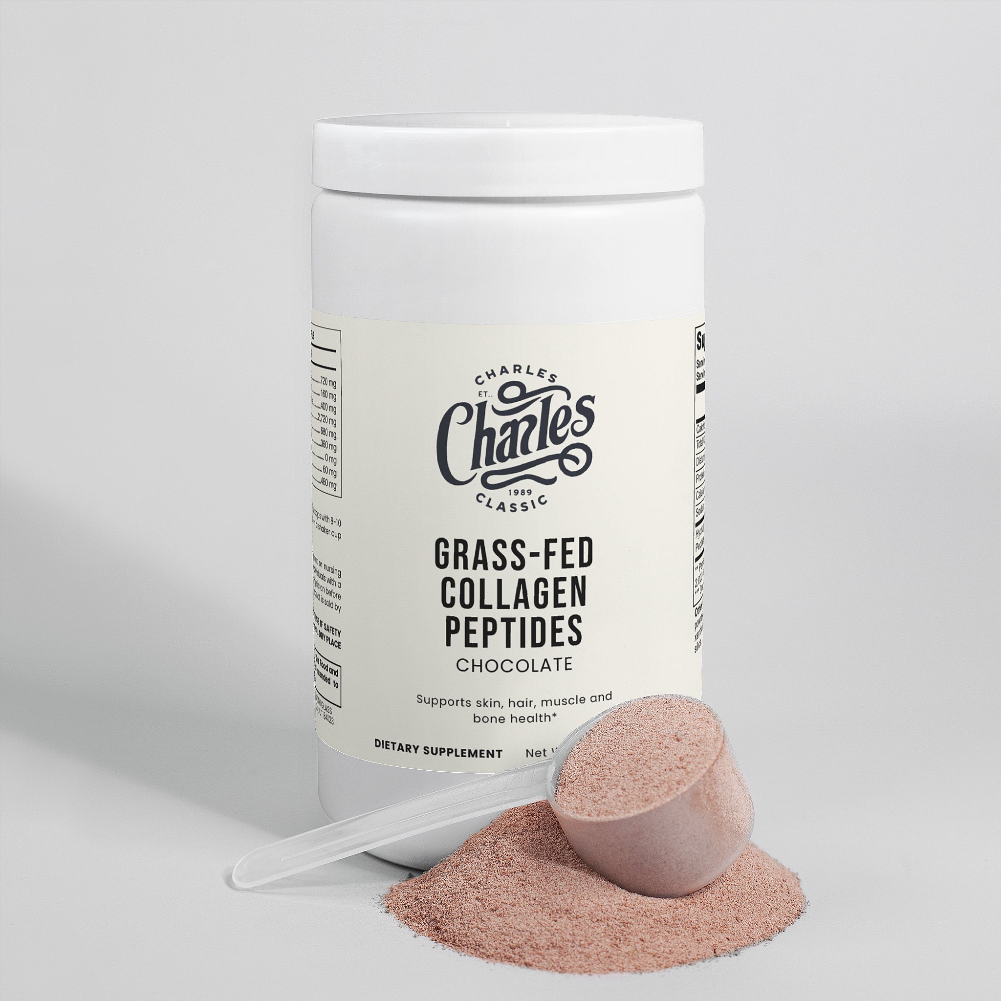 Grass-Fed Collagen Peptides Powder (Chocolate) – Charles Classic