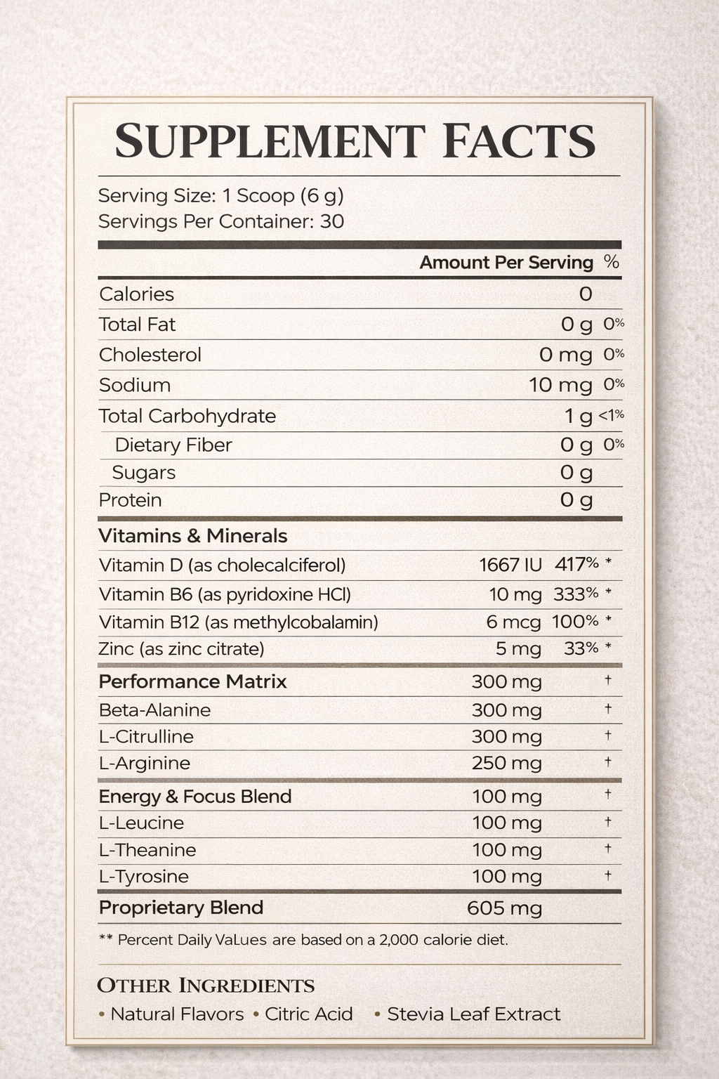 Total Nitric Shock Pre-Workout